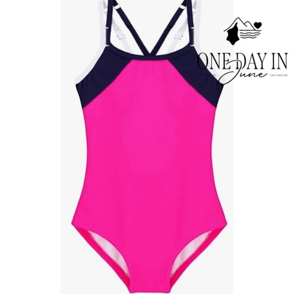 Belovance Girl's Strappy Shoulder One Piece Swimsuit Size 12Y